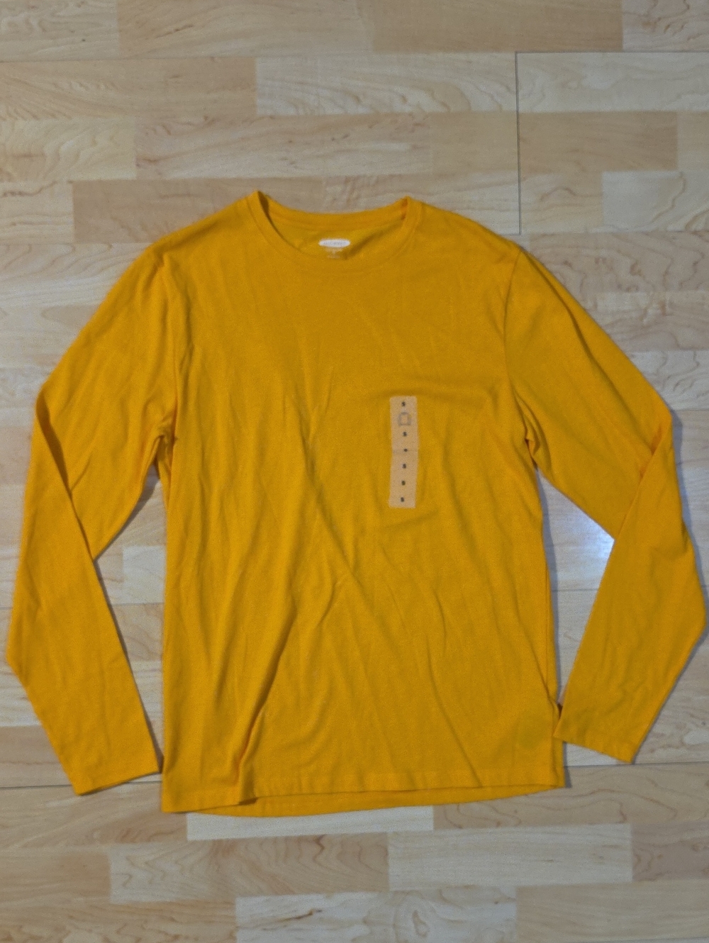 Men's Old Navy Long Sleeve Yellow Crewneck Shirt Size S Small New
